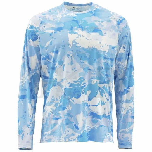 SIMMS new Simms fishing clothing outdoor summer long-sleeved sun protection T-shirt quick-drying breathable Luya fishing clothing ice silk FSIMMCX2341510 M