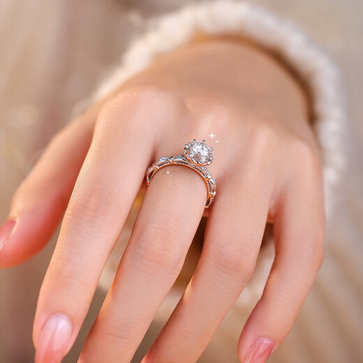 FEILACKPT950 platinum real diamond ring 925 silver moissanite ring wedding ring wedding anniversary birthday gift for girlfriend Free custom engraving/greeting card please take this option