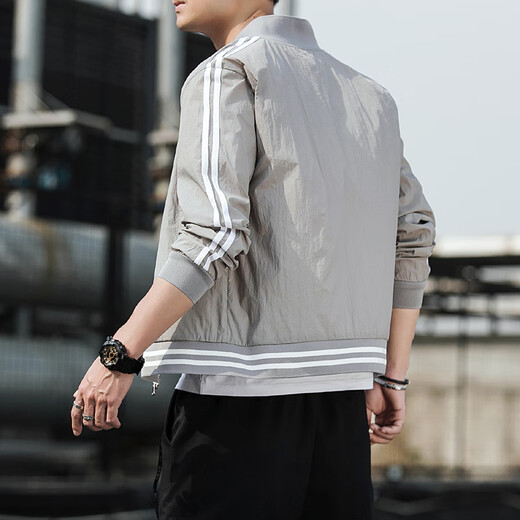 
Fan Hao 2023 new men's summer sun protection clothes thin breathable casual versatile jacket outdoor sports baseball collar top YCFS-9858m apricot S