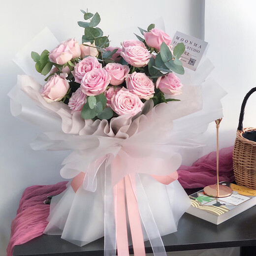 Qiaoxinshi bouquet wrapping paper matte paper 20 sheets handmade DIY flower wrapping paper New Year's gift snack bouquet 5 colors mixed