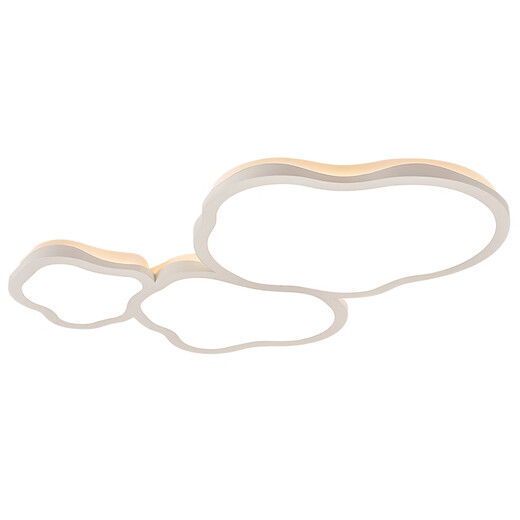 Tiffany sala de estar luz principal nube lámpara de techo estilo crema Guangdong Zhongshan lámpara moderna atmósfera simple dormitorio toda la casa paquete CY6628-490 LED de tres colores (blanco)