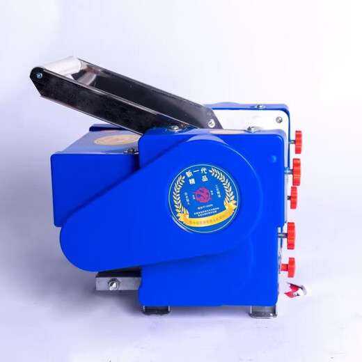 Benlu Nudelmaschine Haus Vollautomatischer Nudel Press handelsübliche kleine elektrische Nudelwalze Edelstahl Hochleistung Multifunktional Knödel Haut Wonton Haut Nudel Maschine Blau Klassiker 160 Typ 550 Watt (Eisenrollen Eisenmesser)