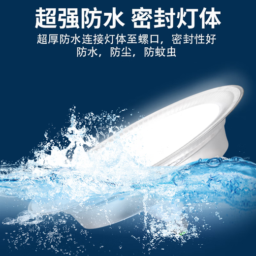 Biuyum three-proof industrial and mining lamp flying saucer lamp e27 screw lighting industrial factory super bright chandelier commercial lighting high bright white light three-proof industrial and mining lamp 50w