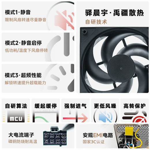 Yichenyu Xuanwu 550V4 Bronze, zertifiziert mit 600 W Spitze, 800 W, Xuanwu 500Kill, weiß, zertifiziert mit 500 W