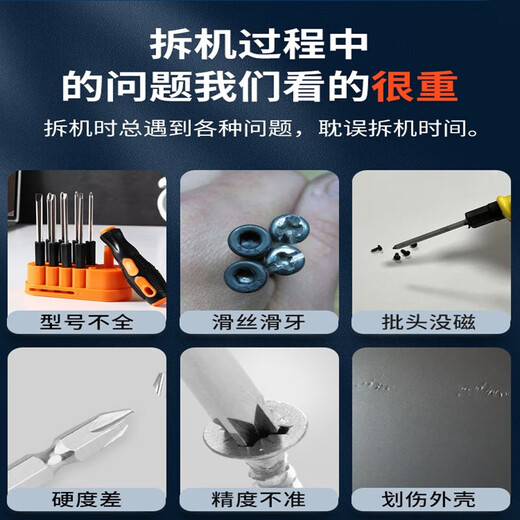 联想拯救者笔记本拆机工具电脑主板风扇拆卸清灰换硅脂螺丝刀套装 S2高硬度24合一+清灰套装