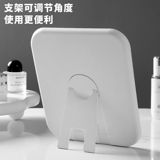 Quality assurance LED lighted makeup mirror large mirror student dormitory desktop home desktop 9-inch large screen folding light mirror dormitory bargain hunting limited time white 19.9*23*1.3