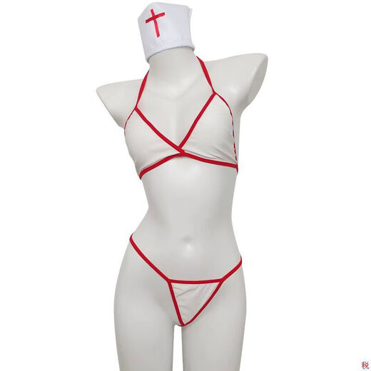 Sexy girl with bare buttocks, sexy thong, red panties, bikini, one string underwear 5, picture color, one size fits all