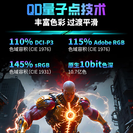 Titan Legion 26,5-Zoll-2K-Gaming-Monitor Nativer 240-Hz-QD-OLED-Bildschirm der neuen Generation 10-Bit-Anti-Burn-Bildschirm 0,03 ms GTG-Hebe- und Dreh-HDR400-Display Vierte Generation natives OLED mit 500 Hz G27T8M