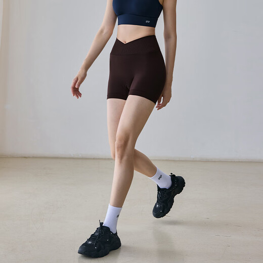 Gigt Jiji Yoga Pants Women's Peach Butt Sports Shorts Summer Pilates Abdominal and Butt Lifting Sports Fitness Pants Black S Recommended 85-110Jin Jin is equal to 0.5 kg