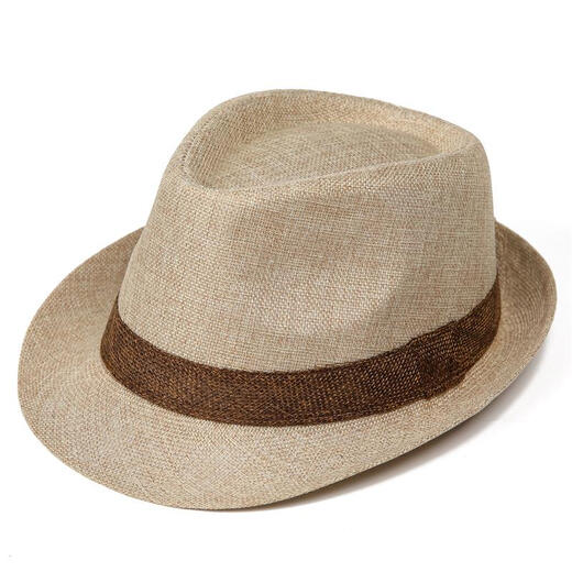 Weixuan top hat for middle-aged and elderly men, high-end summer men's sun hat for dad and gentleman, outdoor breathable M (56-58cm) beige