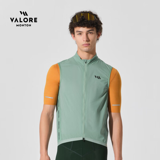 VALORE MONTON Qingyang summer windproof vest cycling clothing vest portable road bicycle breathable running jacket men's road bike Qingyang black men's windproof vest L