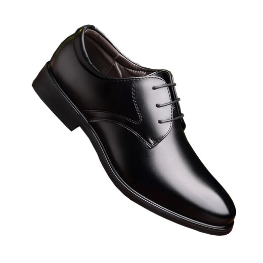 SPIDER KING code cassé affaires chaussures en cuir formelles pour hommes hauteur intérieure augmentant les chaussures pour hommes été jeunesse style coréen britannique noir bout rond chaussures décontractées 9928 noir 38