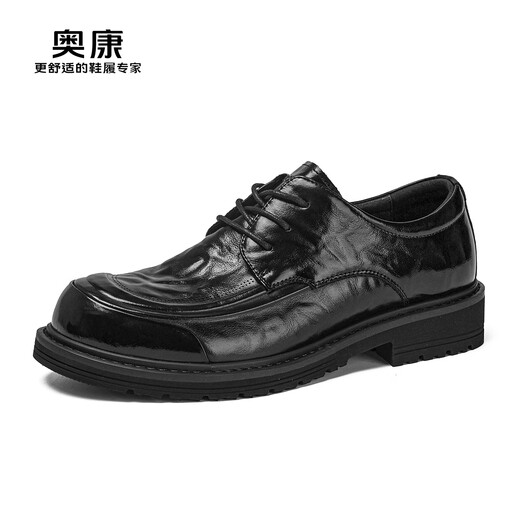 Aokang men's shoes 2025 new spring and autumn business casual leather shoes men's leather formal shoes British derby shoes commuter shoes MT
