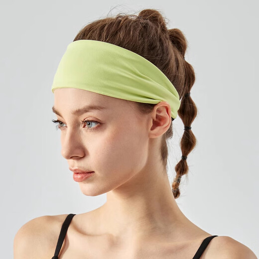 Rongyu Germany professional widened yoga hairband for women sweat-absorbing and anti-slip sports running anti-slip headband headband anti-sweat belt for men black (widened version)