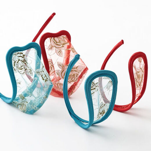 Both men and women can use invisible C-string sexy underwear, transparent lace couple underwear set, butt-revealing thong panties, D077 rose red men's model, one size fits all