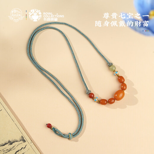 Potala Palace Beeswax and Tian Jade Necklace for Men and Women, Sichuan Material, Southern Red Cinnabar, Tibetan Pendant, Versatile and High-end