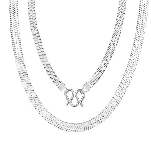 CHINA GOLD PT950 Smart Snake Bone Chain Plain Chain Platinum Necklace as a Birthday Gift for My Girlfriend and Wife Smart Snake Bone Chain About 12g