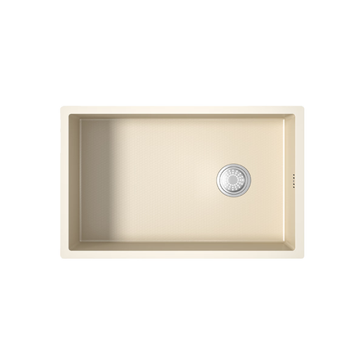 九牧（JOMOO）司野N1奶油厨房洗菜盆家用水槽大单槽不锈钢台下洗碗池小尺寸 N1奶油4840单槽[中排水]