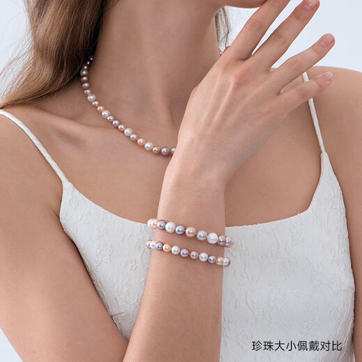 GiO jewelry colorful pearl bracelet women's s925 candy color gift for girlfriend and wife birthday gift