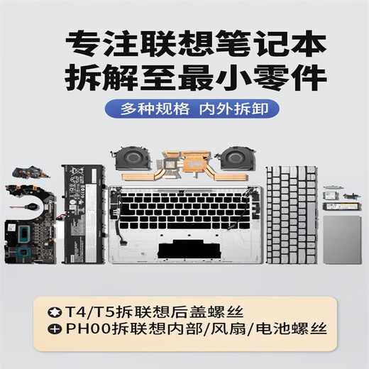 联想拯救者笔记本拆机工具电脑主板风扇拆卸清灰换硅脂螺丝刀套装 S2高硬度24合一+清灰套装