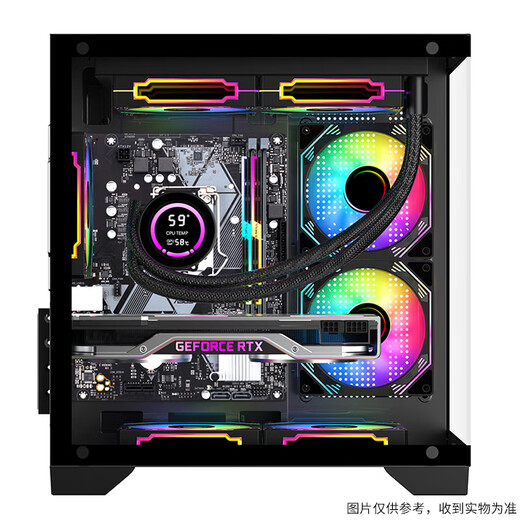 AOC Core i5 12400F/14400F/RTX3060/5060 Delta Datile game console computer desktop assembly computer host sea view room DIY complete machine configuration four i5 12400F丨256G丨1660Ti