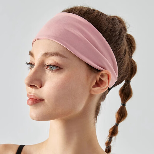 Rongyu Germany professional widened yoga hairband for women sweat-absorbing and anti-slip sports running anti-slip headband headband anti-sweat belt for men black (widened version)