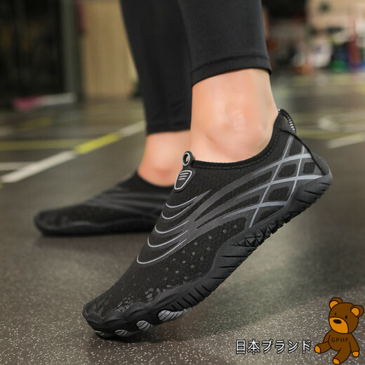GPHF Japanese indoor fitness shoes for men and women skipping rope shoes treadmill shoes deadlift sports shoes comprehensive training aerobics yoga shoes 8028 black rose red 38