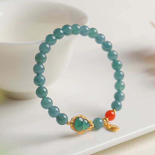 Impression Eyes 11.11 Carnival A-quality jade bracelet, women’s pearl blue water jade bracelet for girlfriend