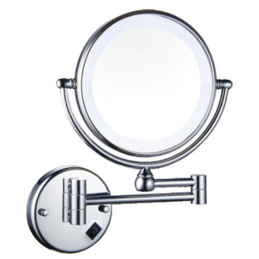 LED light fill light mirror folding dressing and beauty mirror cosmetic mirror bathroom 3 times magnification mirror portable chrome plated concealed/surface mounted