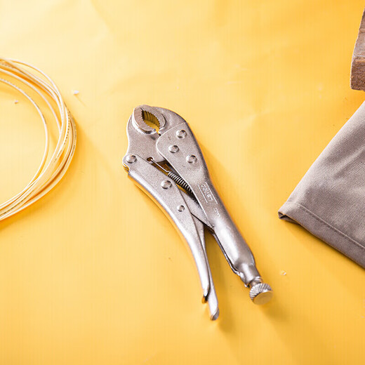 Deli multifunctional industrial grade pressure pliers clamp tool round mouth powerful pliers 5 inches DL2001-5