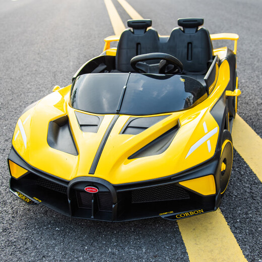 Xiaogazi children's electric car can sit two people with remote control four-wheel cool sports car toy car birthday gift pearl white + standard version Chuangnai 12V7A + ordinary