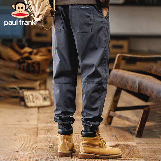 Paul Frank Overalls Men's American Casual Pants Men's Autumn Trousers Men's Loose Men's Pants Gray XL
