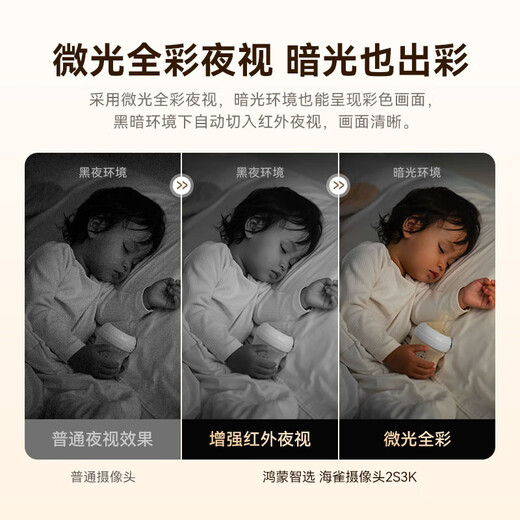 Huawei Smart Select Hongmeng Smart Sélectionnez 5 millions de pixels ultra-définition Pixels Smart Camera Home Monitoring à distance 360 ​​degrés sans angles morts avec Vision nocturne Panoramic Home Security Care sans fil Hongmeng Smart Select Ultra-définition Surveillance [64G]