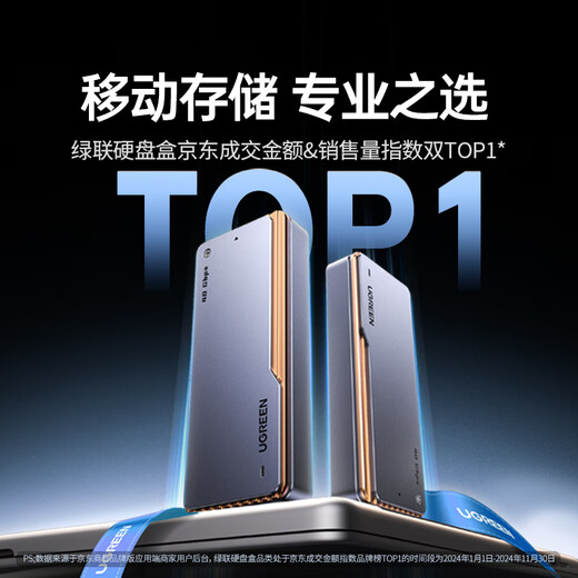 绿联40Gbps硬盘盒 兼容雷雳雷电5/4/3/USB4 M.2 NVMe移动硬盘盒 适用苹果Macmini笔记本接SSD固态D703