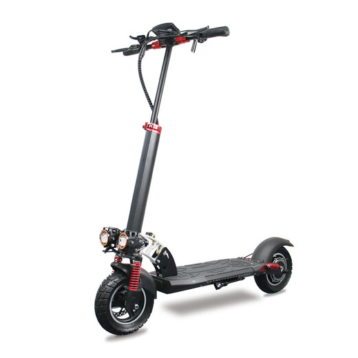 SHEATHED Electric Scooter with Seat MIultra Portable Transportation Artifact - 40km Range - 500W Powerful Motor Foldable Scooter for Children, Students and Adults Black