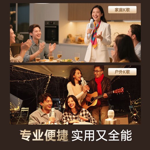 Meiniao Big Sound Speaker Mic, the same model for celebrities and internet celebrities, set, microphone and audio integrated home ktv wireless microphone, outdoor singing artifact, all-in-one live broadcast and recording karaoke, Big Sound Speaker Mic 60w flagship version + companion speaker