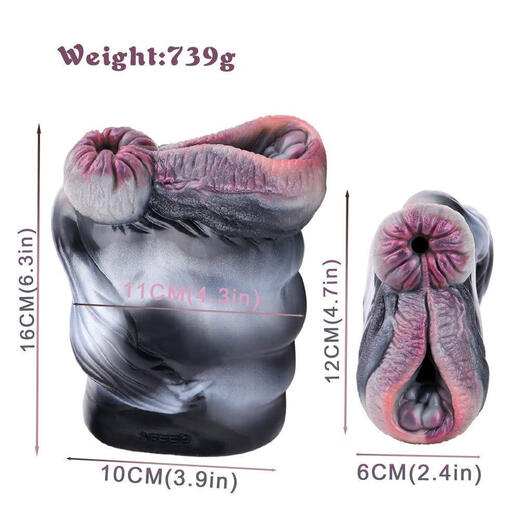 Silikon Tier Vaginal Gesäß umgekehrte Form Flugzeugbecher Männliches Tier Masturbationsgerät Penis Training Curiosity Cup Sexspielzeug 6189 Zebra Silikon
