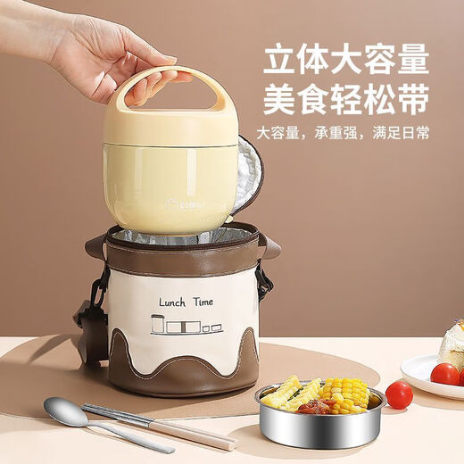 Raft Core Round Insulated Bag Lunch Box Bag Handbag Lunch Bag Aluminum Foil Thickened Lunch Box Bag Office Worker Lunch Bag Meal Bag Upgraded Oxford Cloth Round Insulated Bag-Small New Waterproof and Oil-Proof Lunch Box Insulated Bag Thickened Insulated