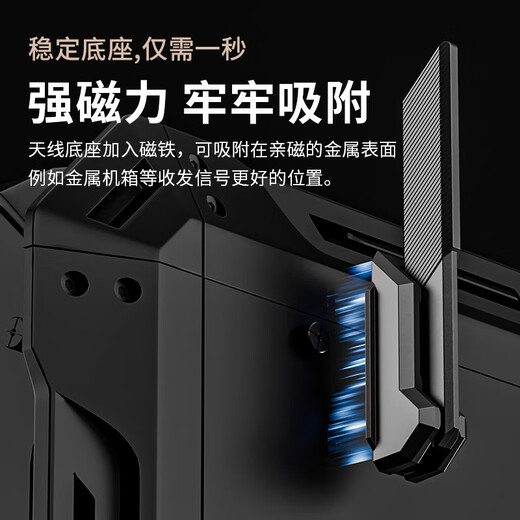 Yuhelian ordinateur de bureau carte mère antenne wifi amélioration du signal ligne d'extension récepteur magnétique à gain élevé antenne de module de carte réseau sans fil double bande Shark version améliorée antenne d'extension 12DB (avec ruban adhésif double face)