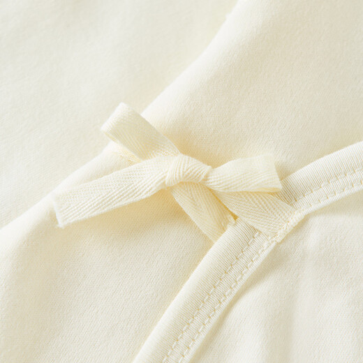 Tongtai (TONGTAI) baby jumpsuit spring and autumn pure cotton newborn clothes newborn baby butterfly romper yellow 52cm