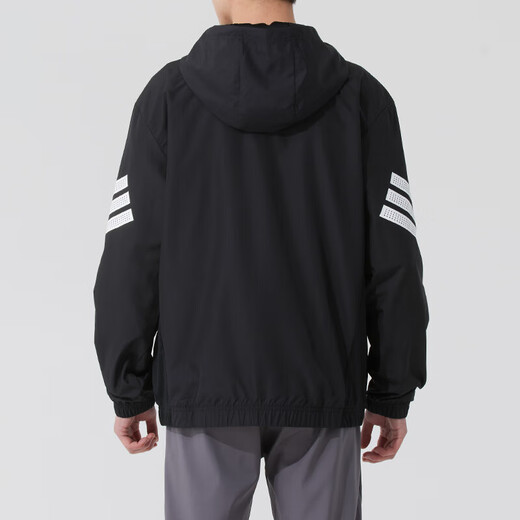 
Adidas Sports Set Men's 25 Summer New Comfortable Windproof Casual Hooded Jacket Jacket T-shirt Trousers Three-piece Casual Three-piece M