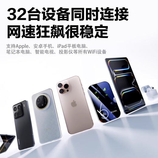 Xiaoxun Tráfico libre inteligente del primer año móvil portátil wifi6 tráfico ilimitado de alta velocidad Red inalámbrica Gigabit 5G 2025 enrutamiento de automóviles portátil universal nacional Tarjeta de Internet espejo oficial versión insignia - tráfico gratuito de 1 año - doble banda de alta velocidad de doble núcleo