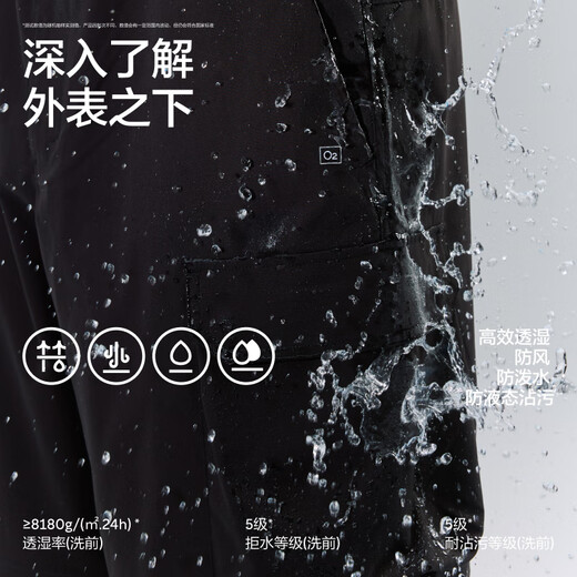 Jiao Nei Oxygen 505Proof men's three-proof detachable wide-leg functional pants trousers shorts cargo pants