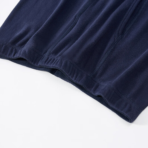 Three-gun men's autumn and winter cotton stretch high-waist slim-fit warm and cold-resistant linen pants cotton wool trousers underpants thicker cotton long johns 61069 Navy XL (weight 130-150Jin Jin is equal to 0.5 kg)