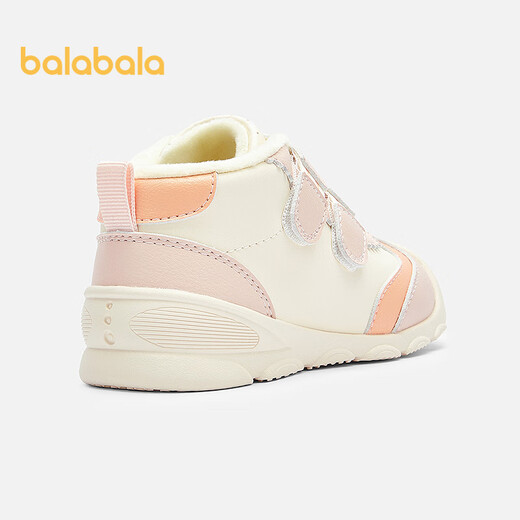 Balabala children's shoes toddler shoes baby shoes boys and girls baby shoes plus velvet 2025 autumn and winter sports shoes 209425144202