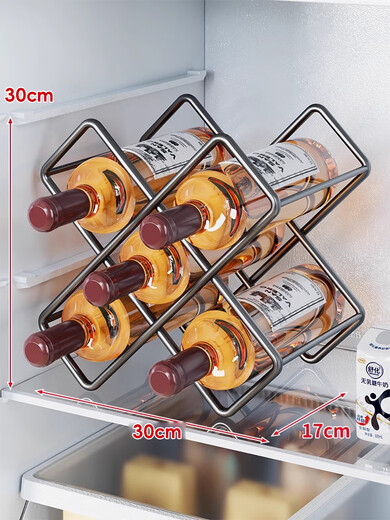 Raft core red wine display rack home refrigerator counter multi-function storage rack table wine storage rack whiskey diamond black single pack