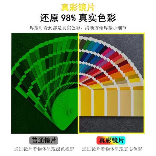 Shengli welding protective mask welding helmet welding mask welder special head-mounted automatic darkening solar true color lens VH316