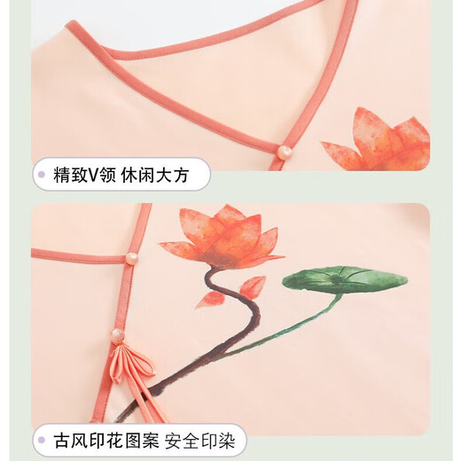 2025 Neue Baumwollpyjamas für Frauen Sommer kurzärmelig chinesischer Stil süße Sommer-Kumpel Hosen Cartoon Freizeit Heimkleidung 9906 2xl [140-160jin [Jin ist 0,5 kg]]