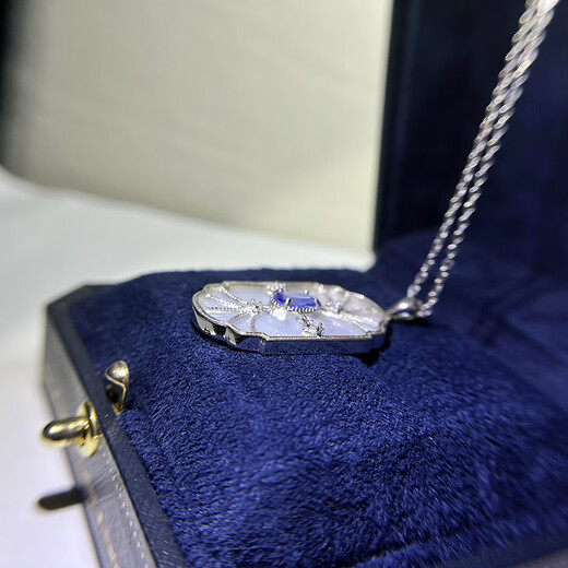 Pool example S925 sterling silver pendant empty support oval 5*7MM natural tanzanite with white mother-of-pearl European retro hangtag simple 7 empty support (excluding gems and necklaces)