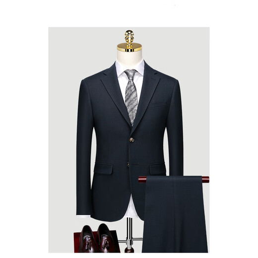TPZBWG High-End Brand Italian Suit Suit Men's 2025 New Business Casual Formal Wedding Three-piece Set Navy Blue Three-piece Set 46 A
